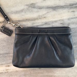 Black Coach Wristlet NEVER USED